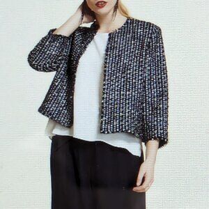 Marina Rinaldi Casanova Cropped Tweed Jacket 20